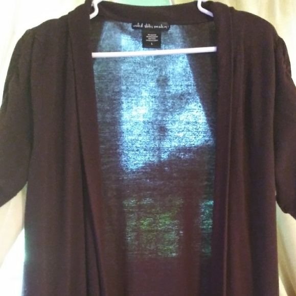 Brown cotton knee length cover up - Picture 2 of 2